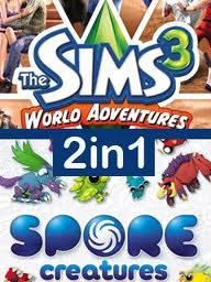 2 in 1 The Sims 3 World Adventures And Spore Creatures 320x240.jar
